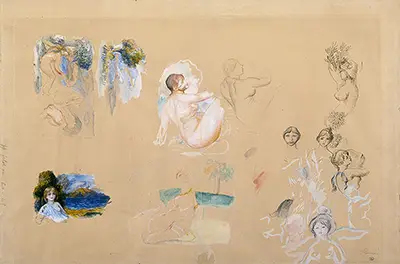 Sheet of Studies Pierre-Auguste Renoir